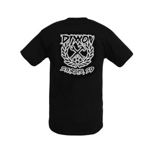 NEW DIXXON STURGIS GREY SKETCHY CREST T-SHIRT BLACK - MENS XL
